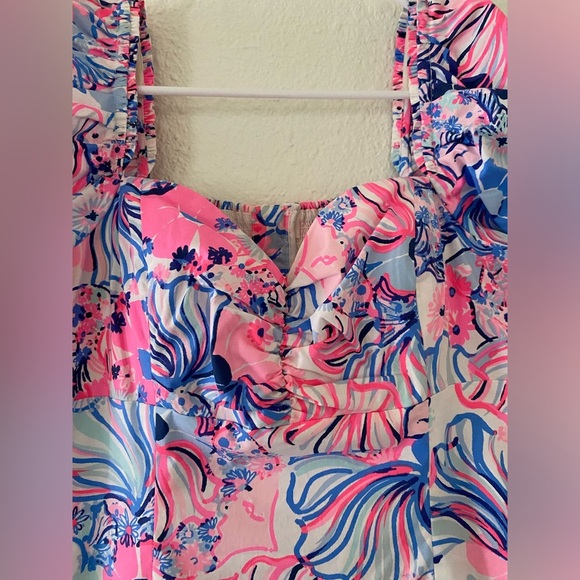 Lilly Pulitzer Keisha Off-The-Shoulder Floral Puff Sleeve Mini Dress - Picture 7 of 11
